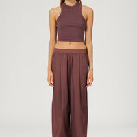 Ribbed Tee Cropped Tank