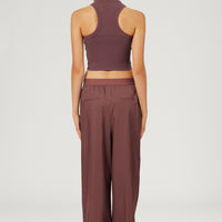 Ribbed Tee Cropped Tank