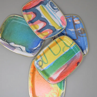 Small Painted Studio Tray