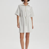 Paisley Half-Zip Dress