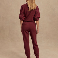 Slim Cuff Pant Maroon