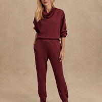 Slim Cuff Pant Maroon