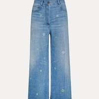 Flower Power Denim Trouser