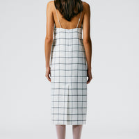 Windowpane Slip Dress
