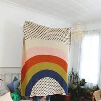Rainbow & Raindrops Throw