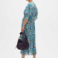 Georgette Azure Midi Dress