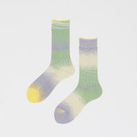 Ribbed Kasuri Socks