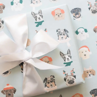 Holiday Dog Wrapping Paper