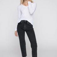 Supima Slub LS V-Neck