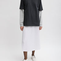 Sunray Pull On Skirt White