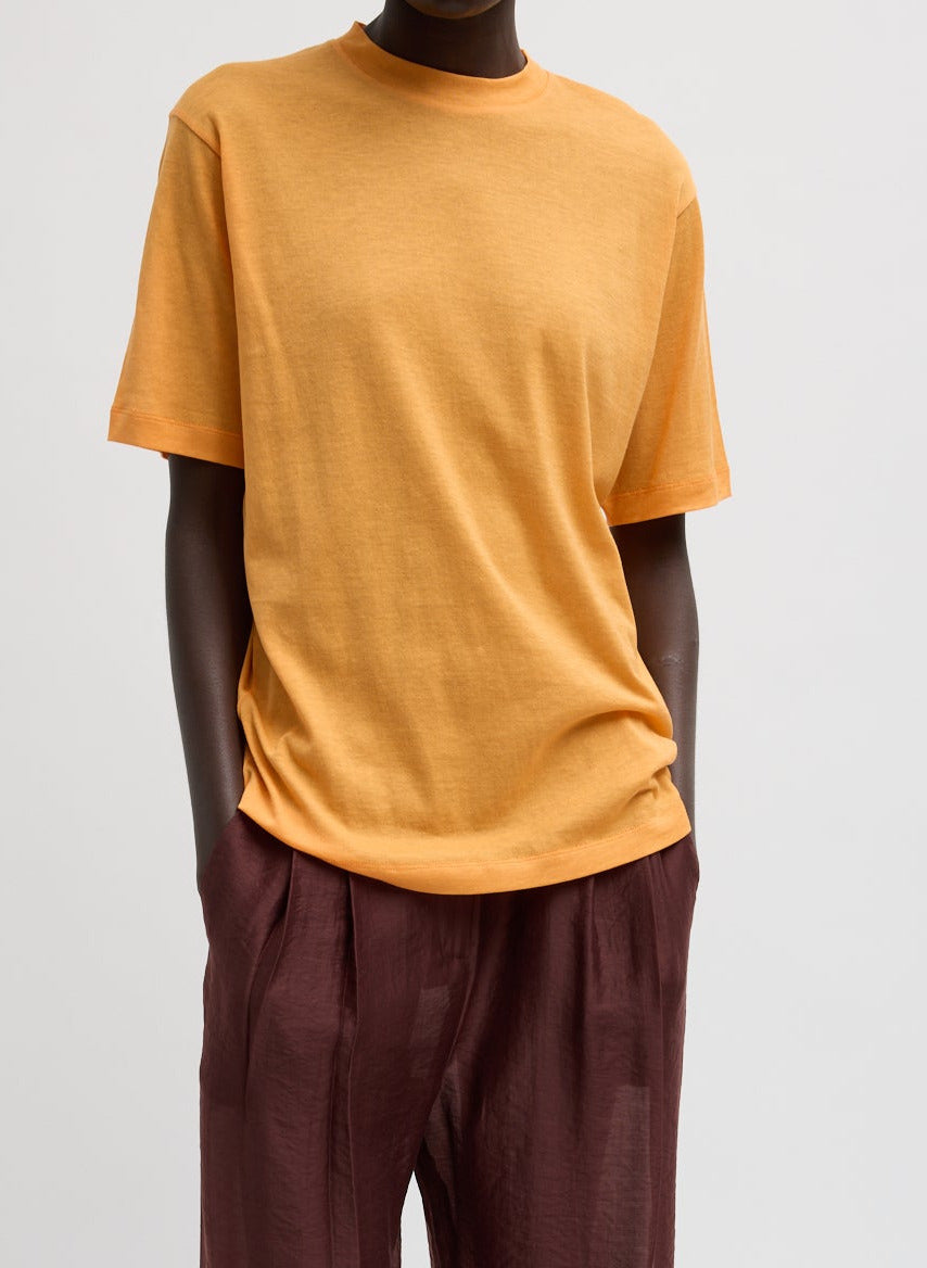 Sheer Knit Mock Unisex Tee