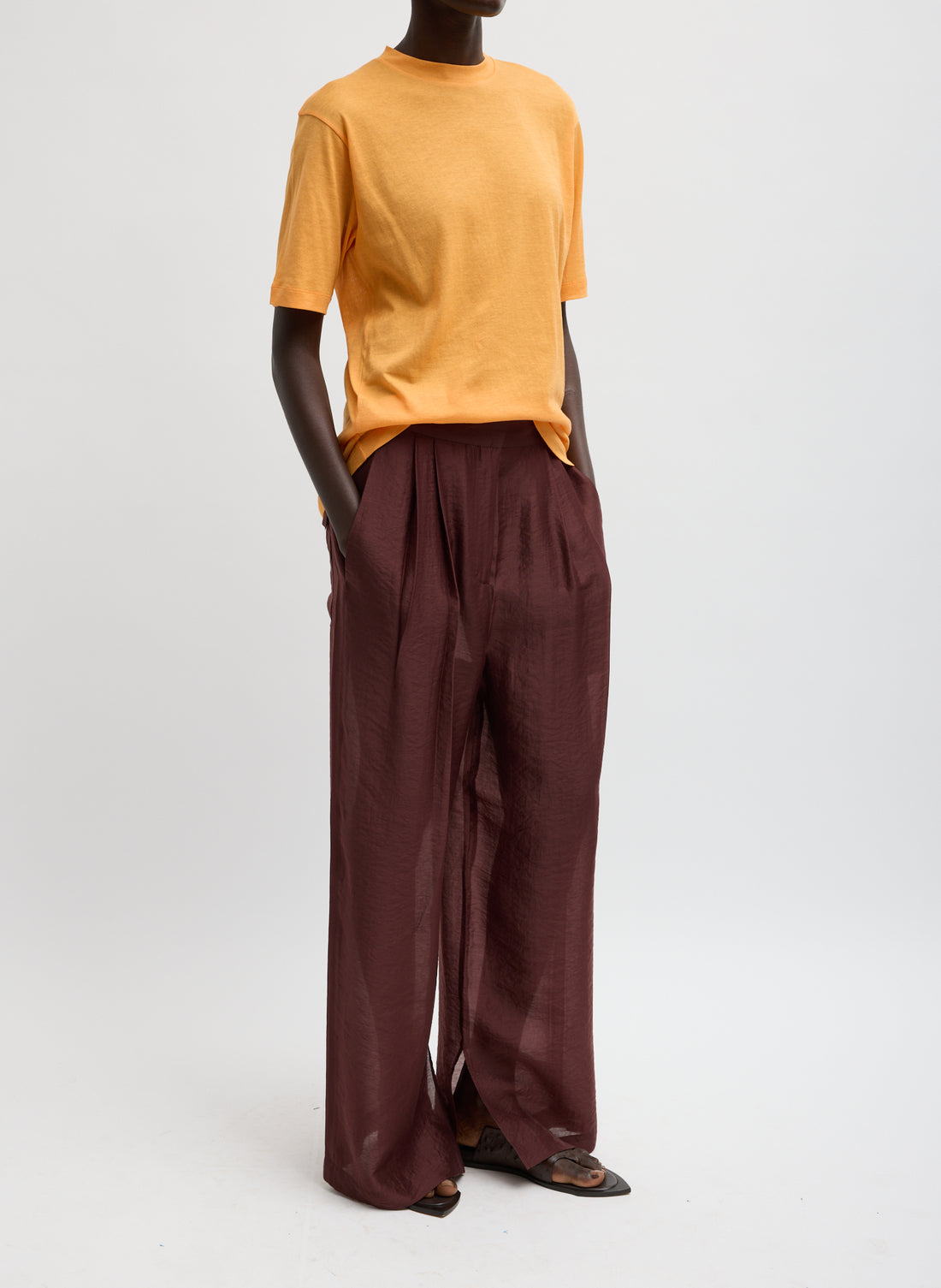 Sheer Knit Mock Unisex Tee