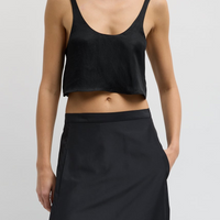 Summer Acetate Crinkle Tank