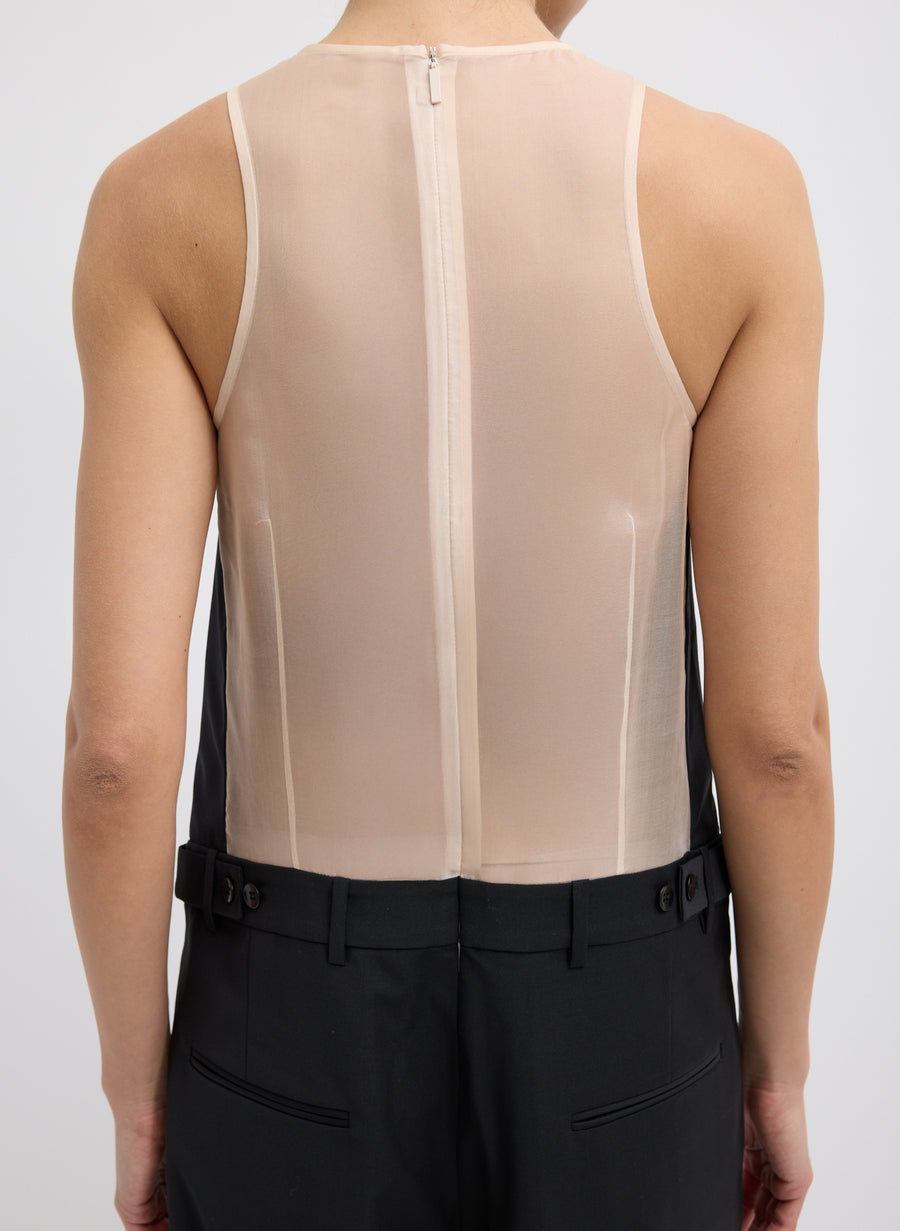 Recycled Tropical Wool Jumpsuit