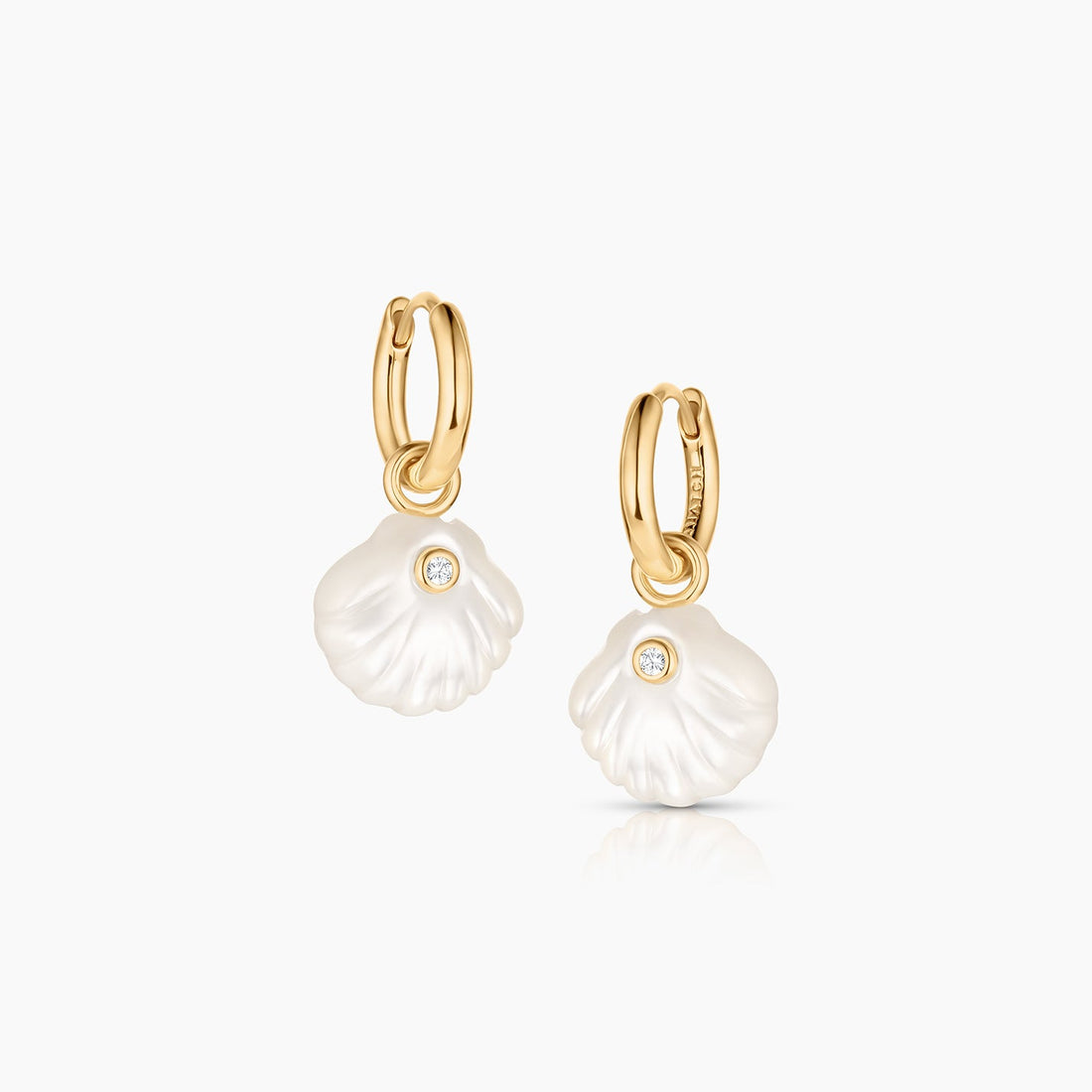 Coquille MOP Hoop Earrings