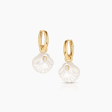 Coquille MOP Hoop Earrings