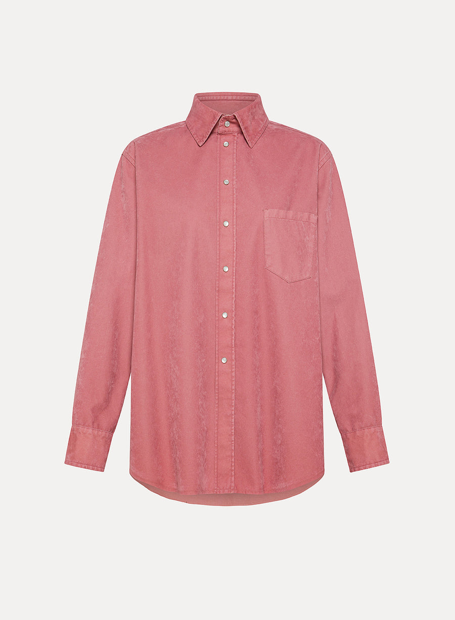 Flocked Cotton Shirt