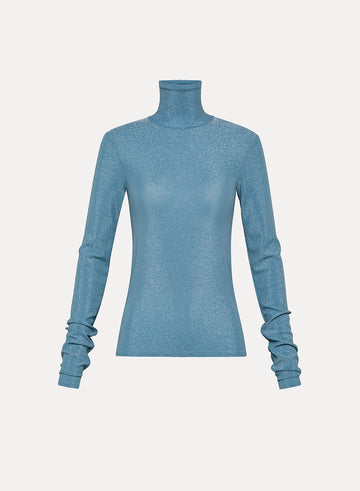 Lurex Turtleneck T-shirt