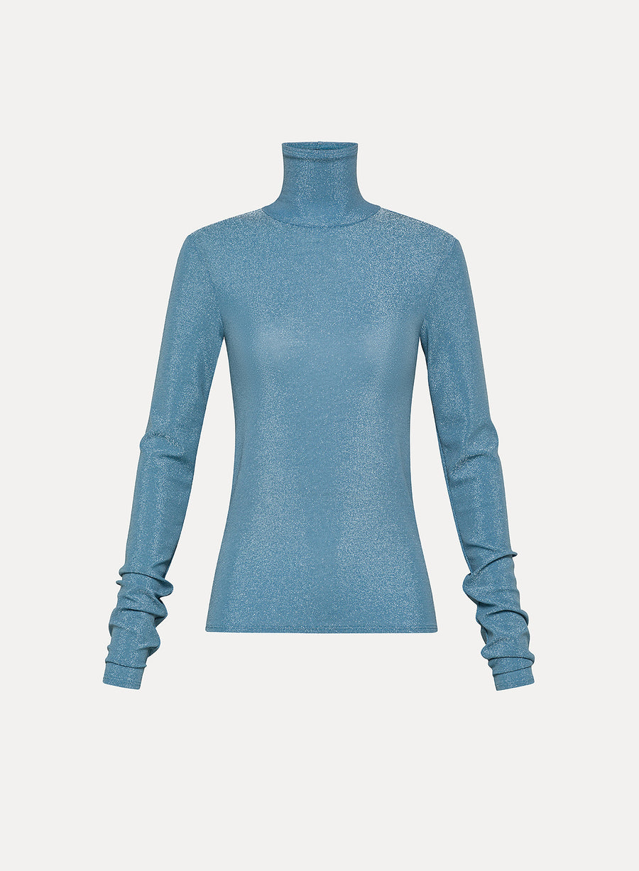 Lurex Turtleneck T-shirt