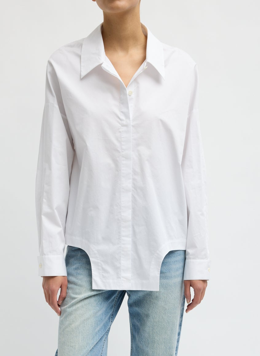 Eco Poplin Easy Flap Detail Shirt
