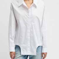 Eco Poplin Easy Flap Detail Shirt
