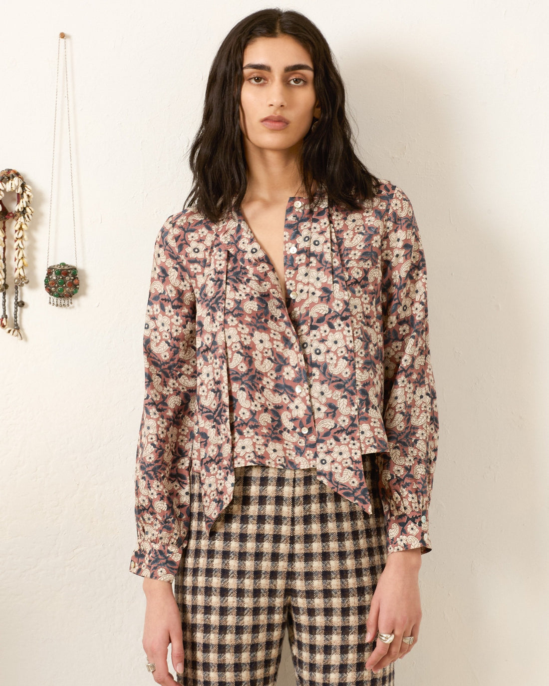 Chancery Sepia Floral Top