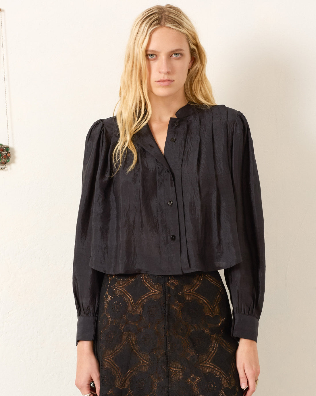 Ryle Onyx Silk Shirt