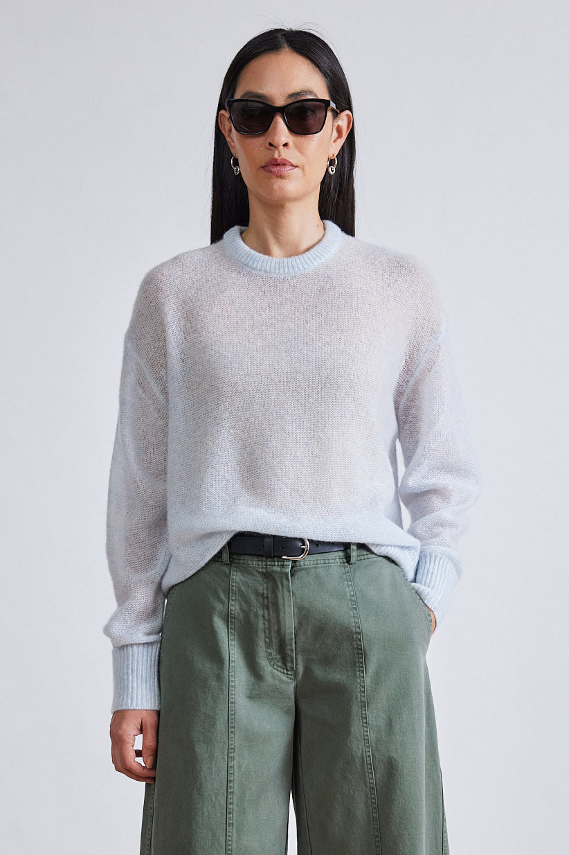 Tissue Weight Sweater Sky