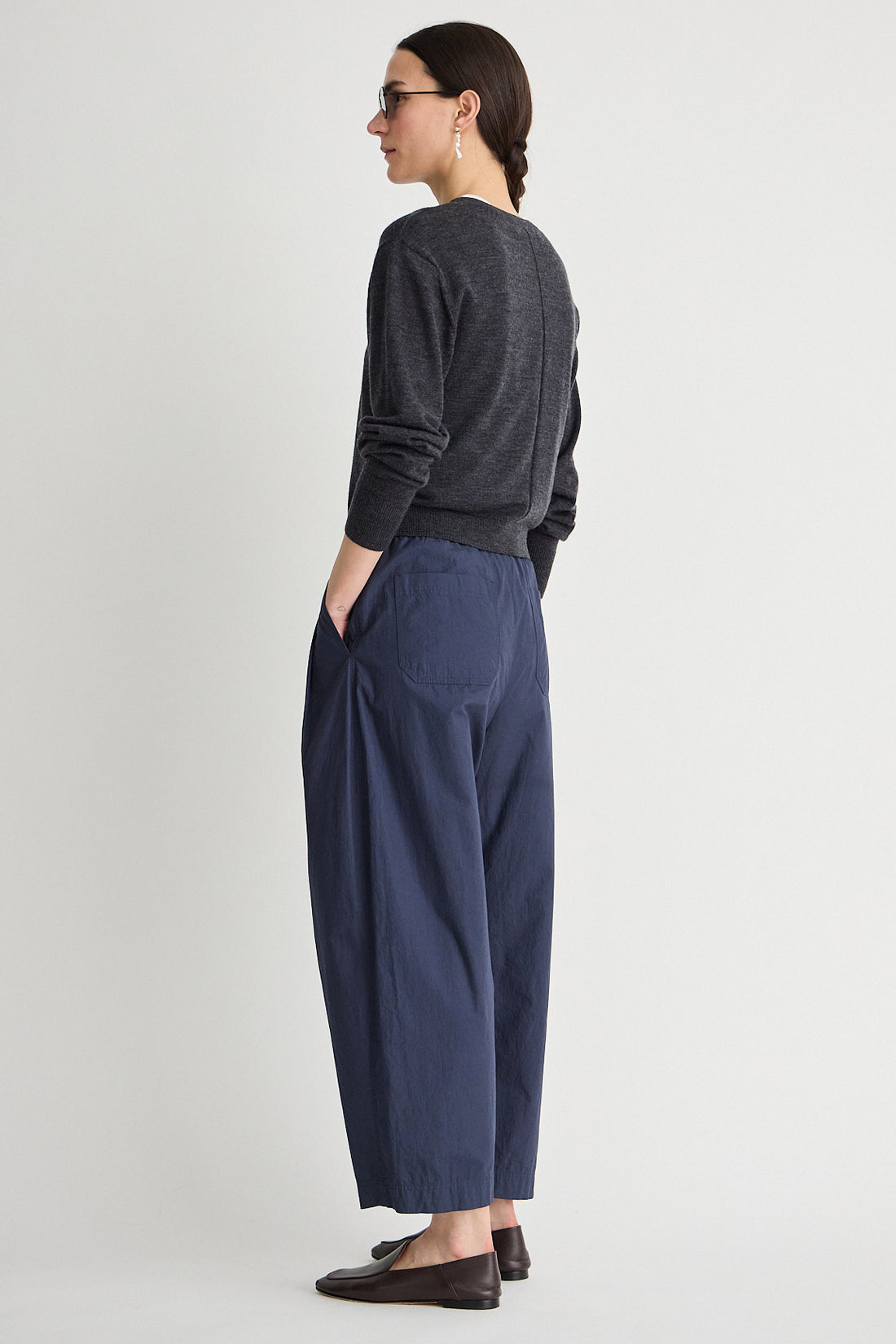 Sea Pleat Pant Navy