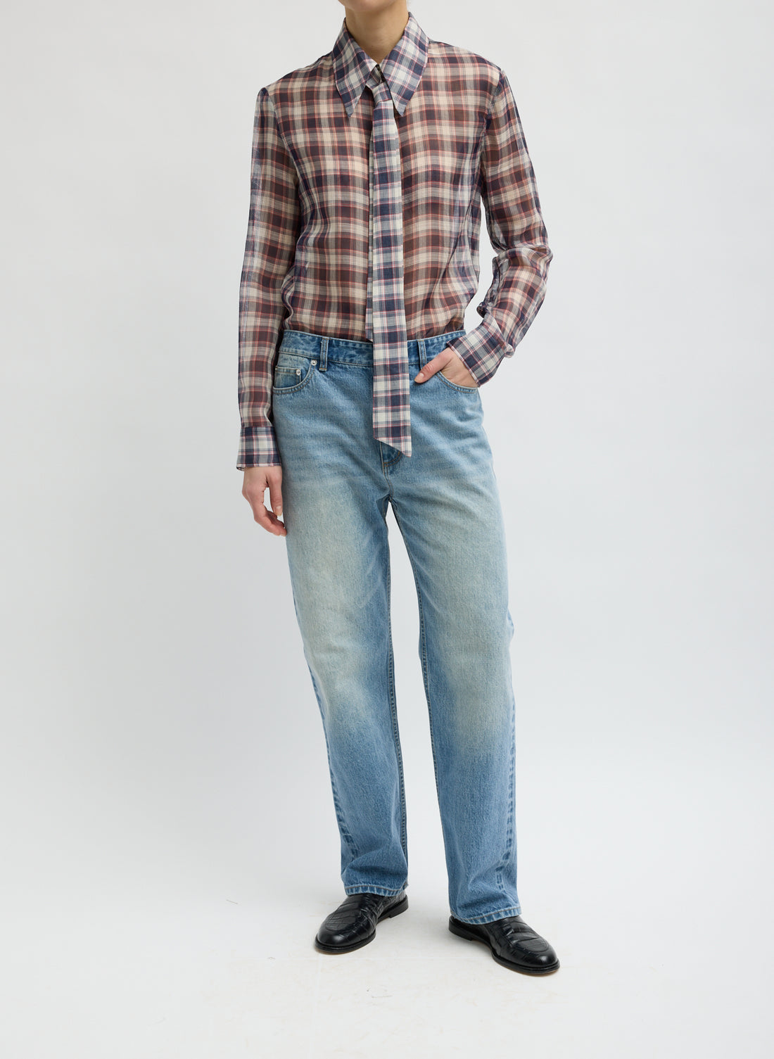 Removable Tie Silk Cotton Top