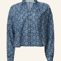 Kiki Indigo Mosaic Shirt