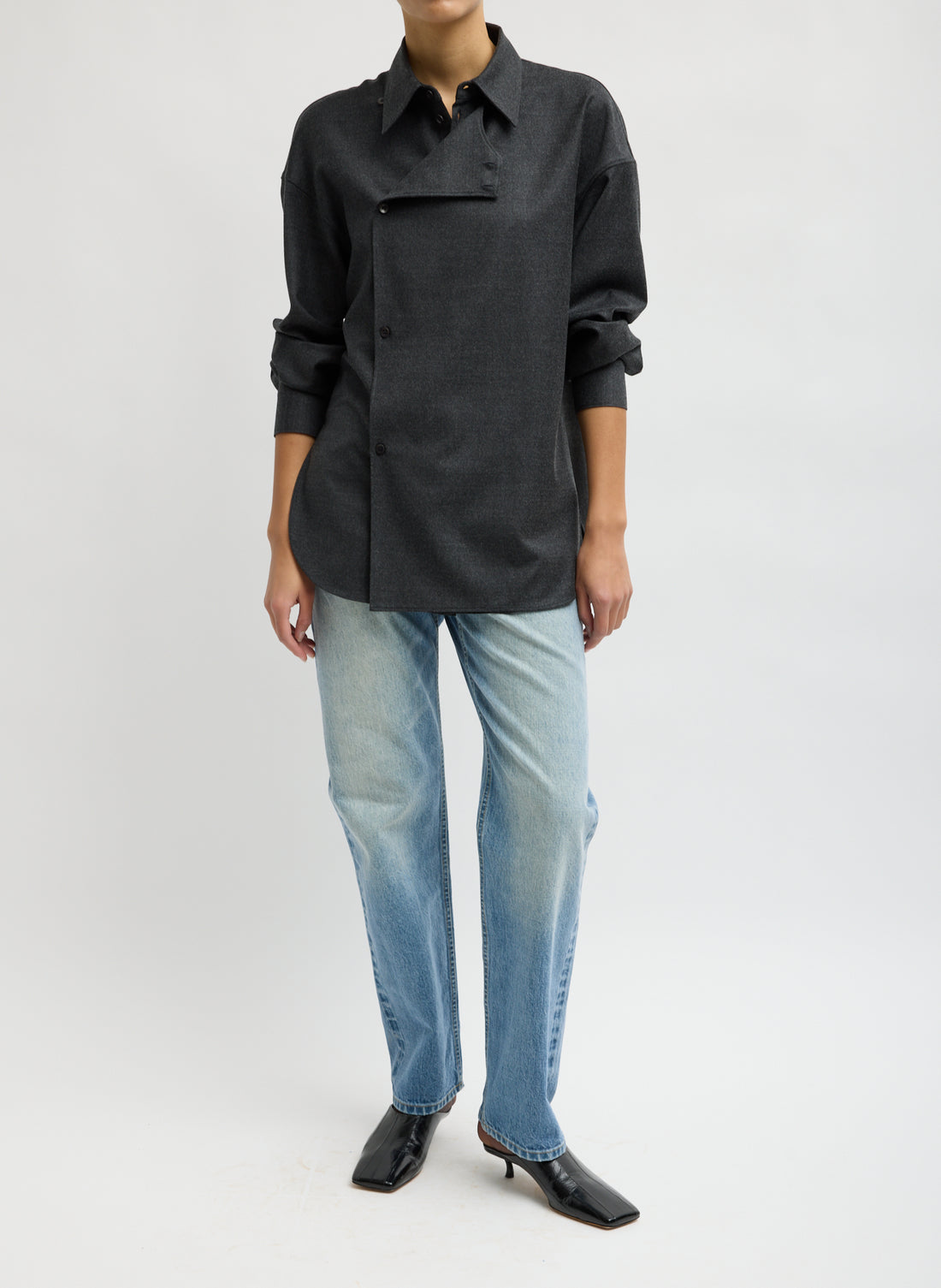 Cozy Flannel Overlapping Shirt
