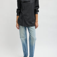 Cozy Flannel Overlapping Shirt