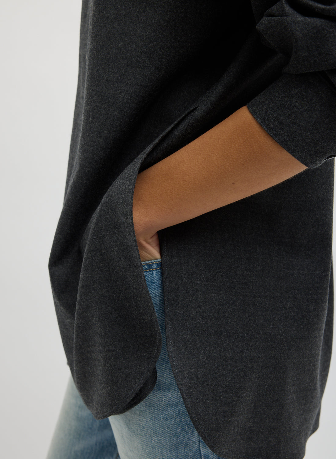 Cozy Flannel Overlapping Shirt