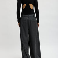 Cozy Flannel Triple Pleat Pant
