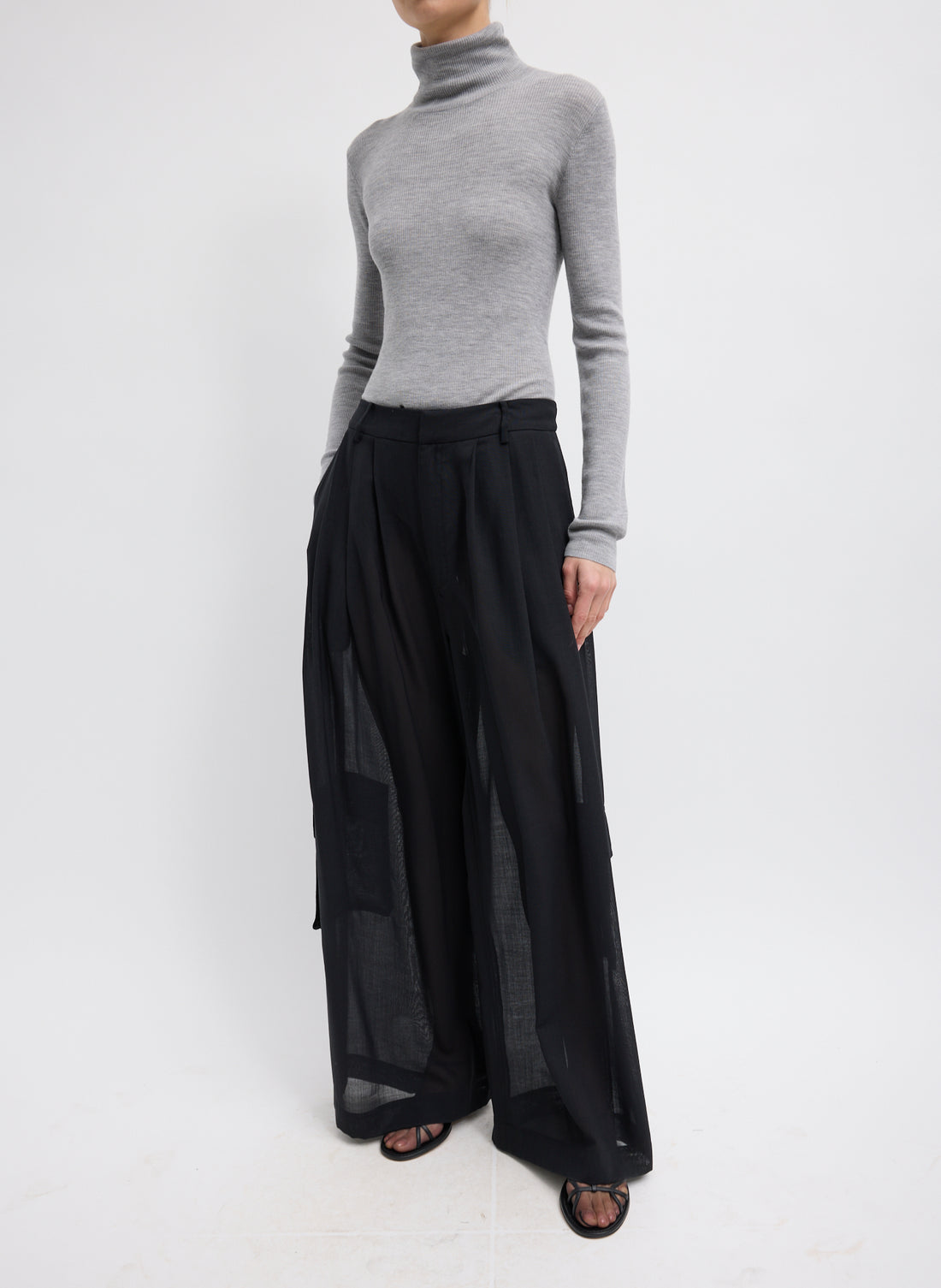 Sheer Wool Gauze Pant