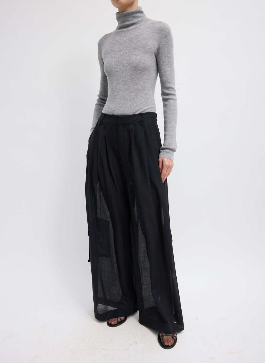 Sheer Wool Gauze Pant