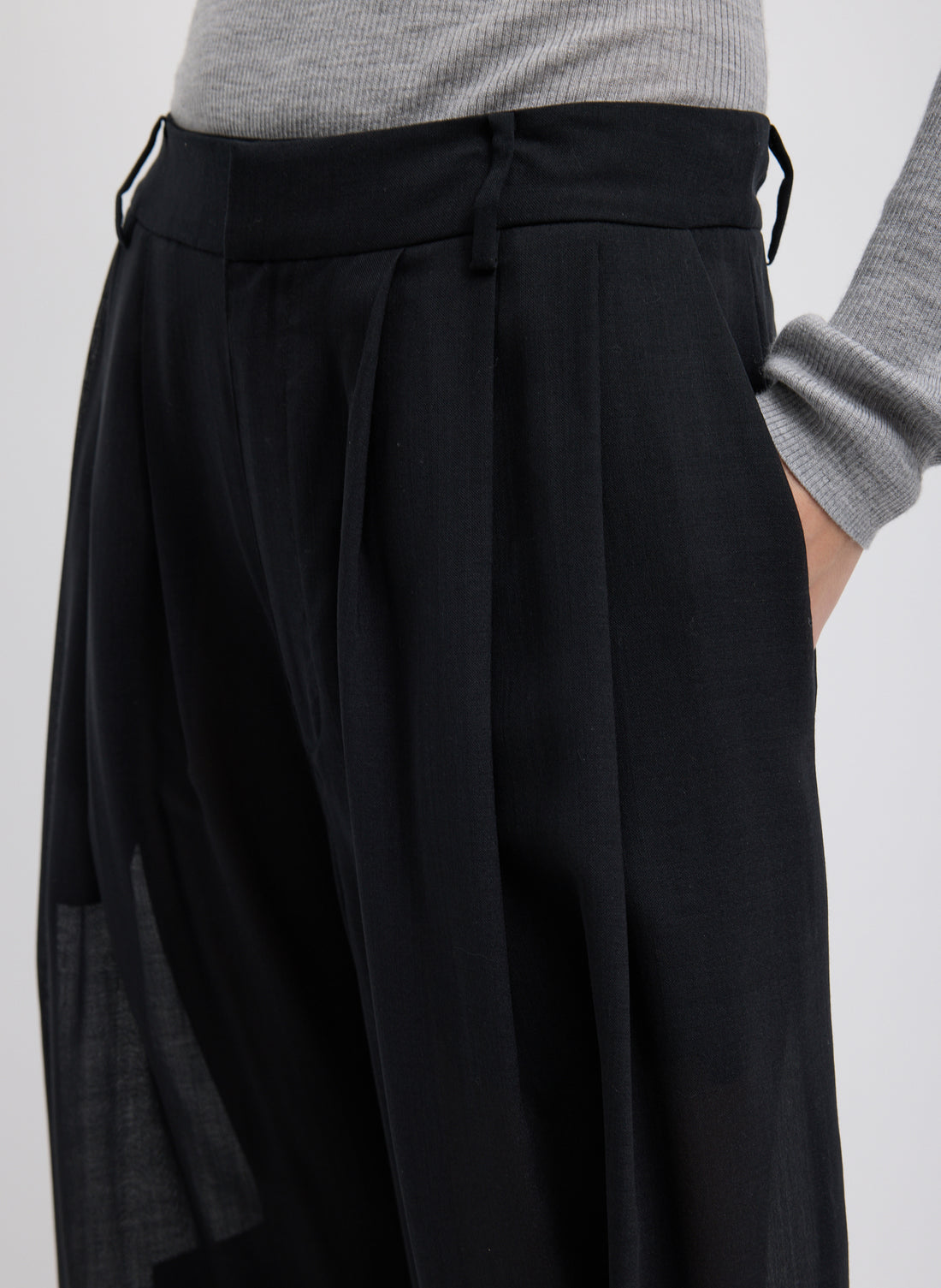 Sheer Wool Gauze Pant