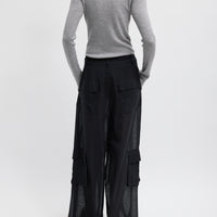 Sheer Wool Gauze Pant