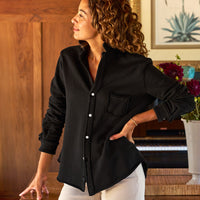 Eileen Sweatshirt Button Up