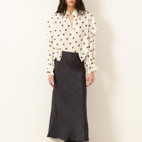 Mazie Onyx Heart Silk Shirt