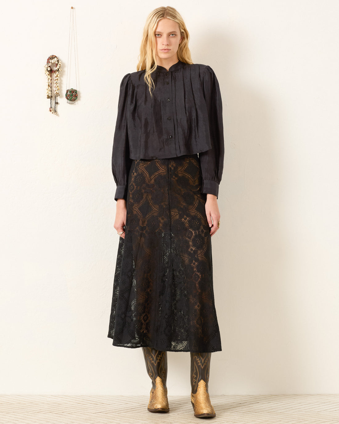 Ryle Onyx Silk Shirt