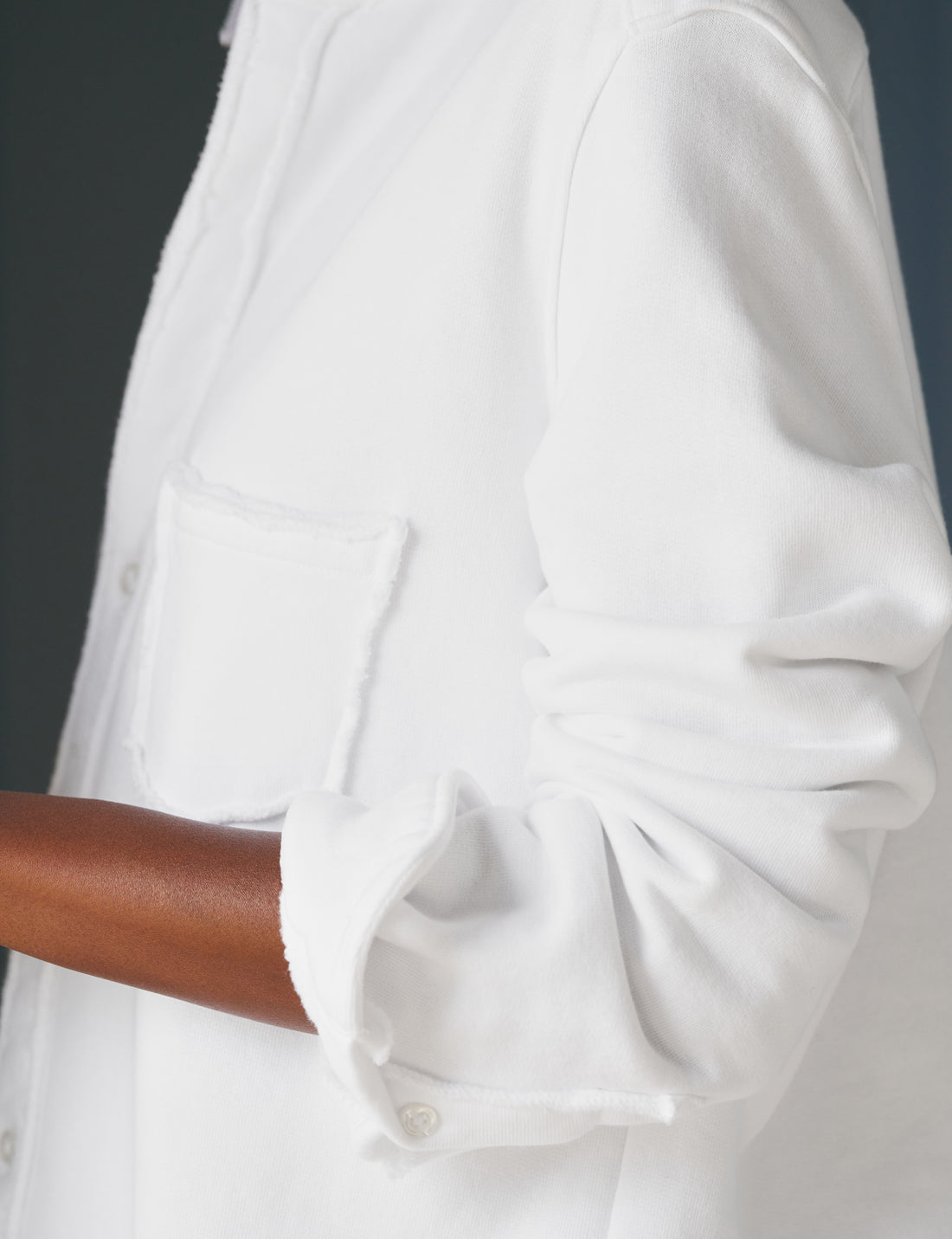 Eileen Sweatshirt Button Up