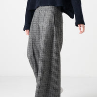 Geneva Wide Leg Check Trouser