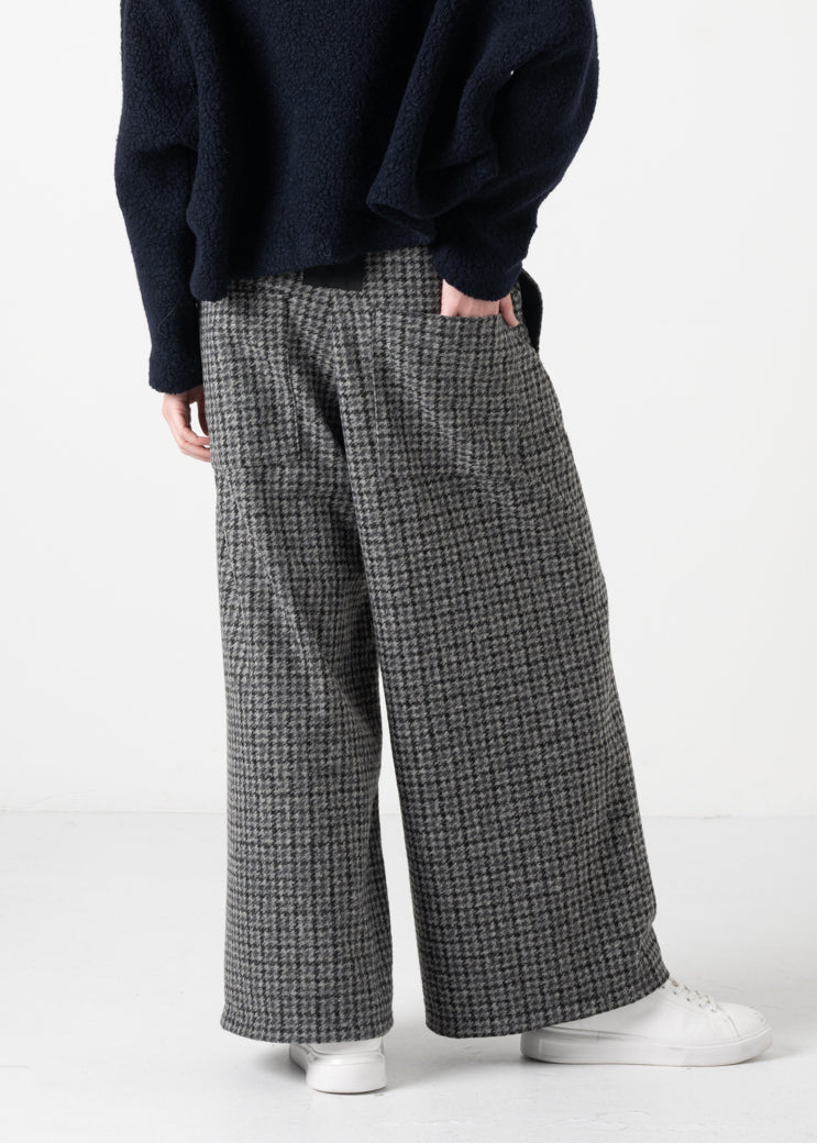 Geneva Wide Leg Check Trouser