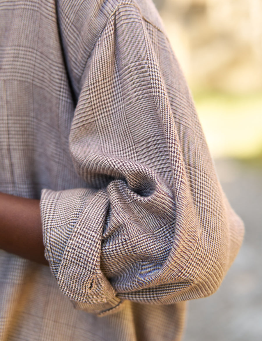 Barry Harringbone Button Up