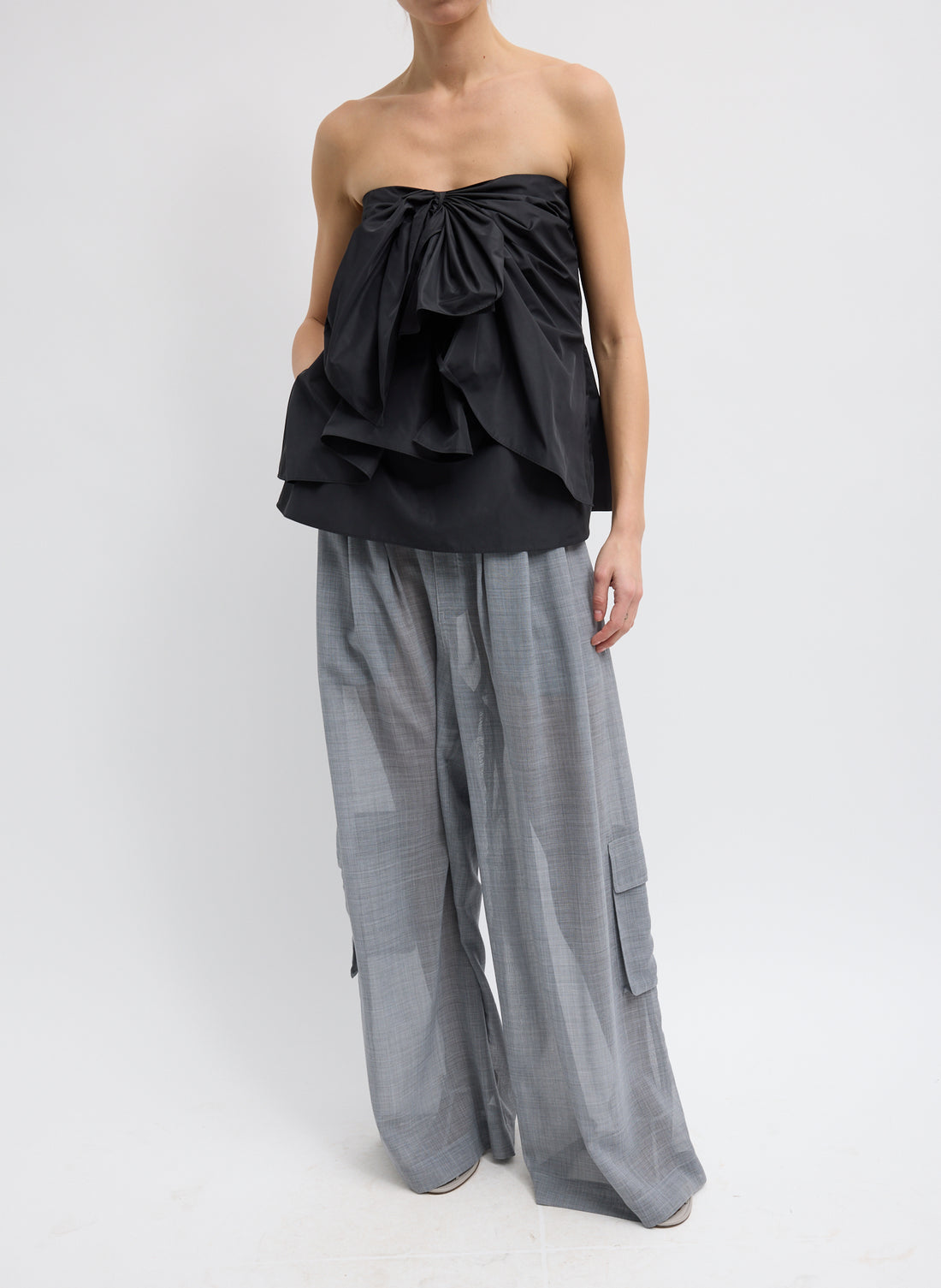 Italian Sporty Strapless Top