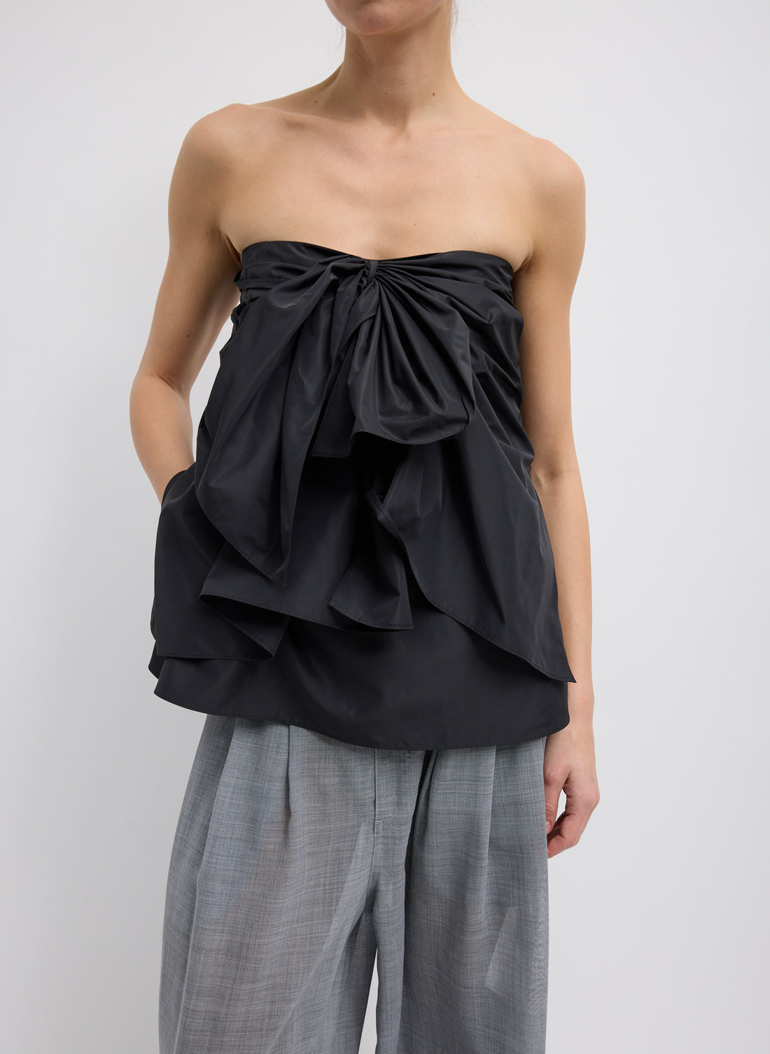 Italian Sporty Strapless Top