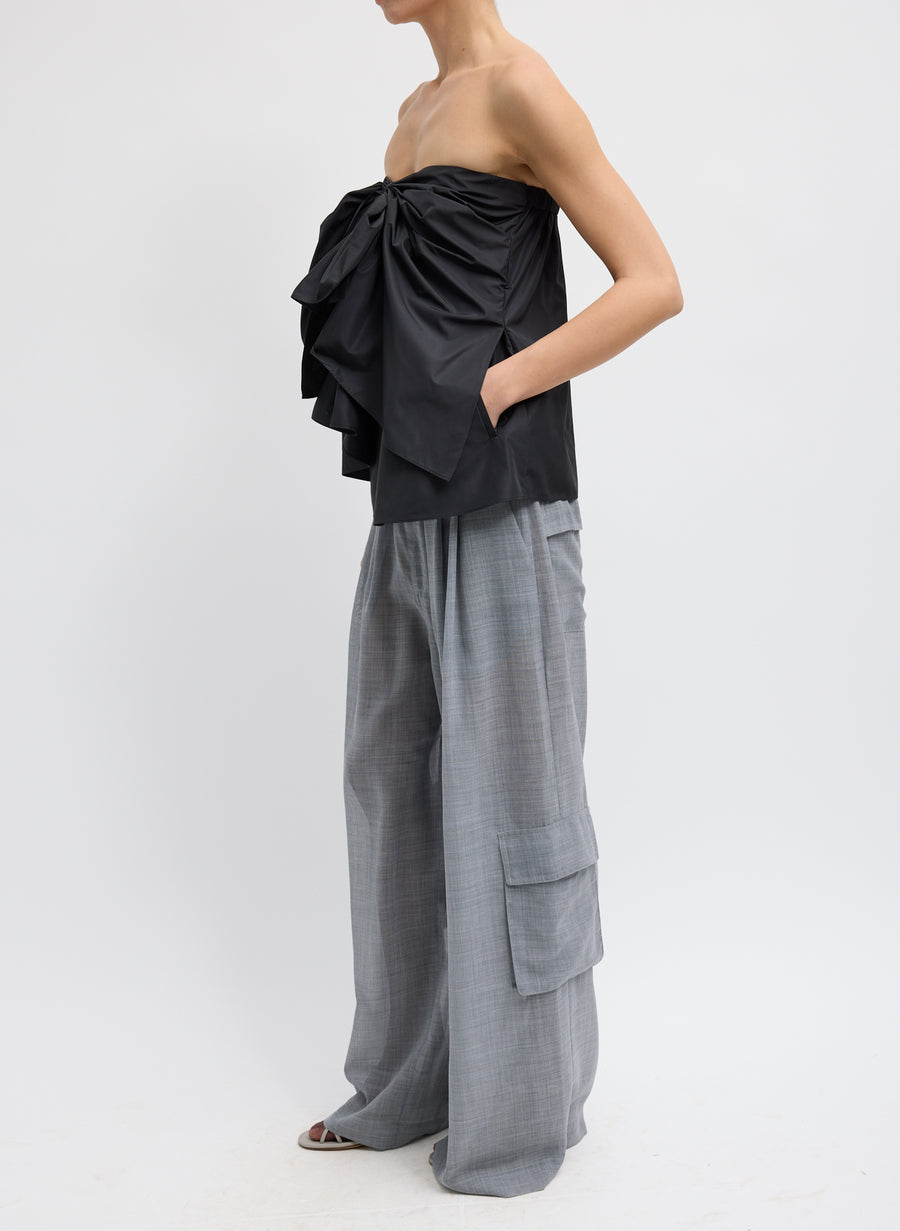 Italian Sporty Strapless Top