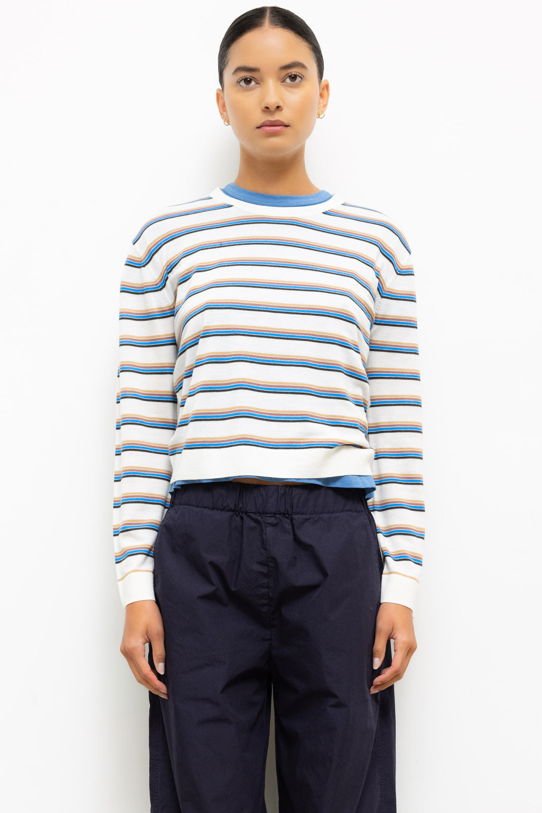 James Stripe Classic Crew